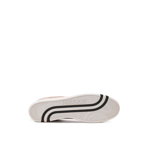 Bally Pink Leather Low Top Sneakers Bally