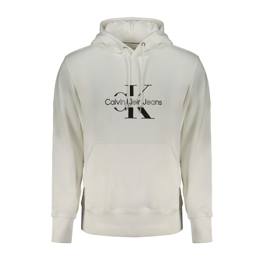 Calvin Klein White Cotton Men Sweater Calvin Klein