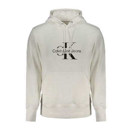 Calvin Klein White Cotton Sweatshirt Calvin Klein