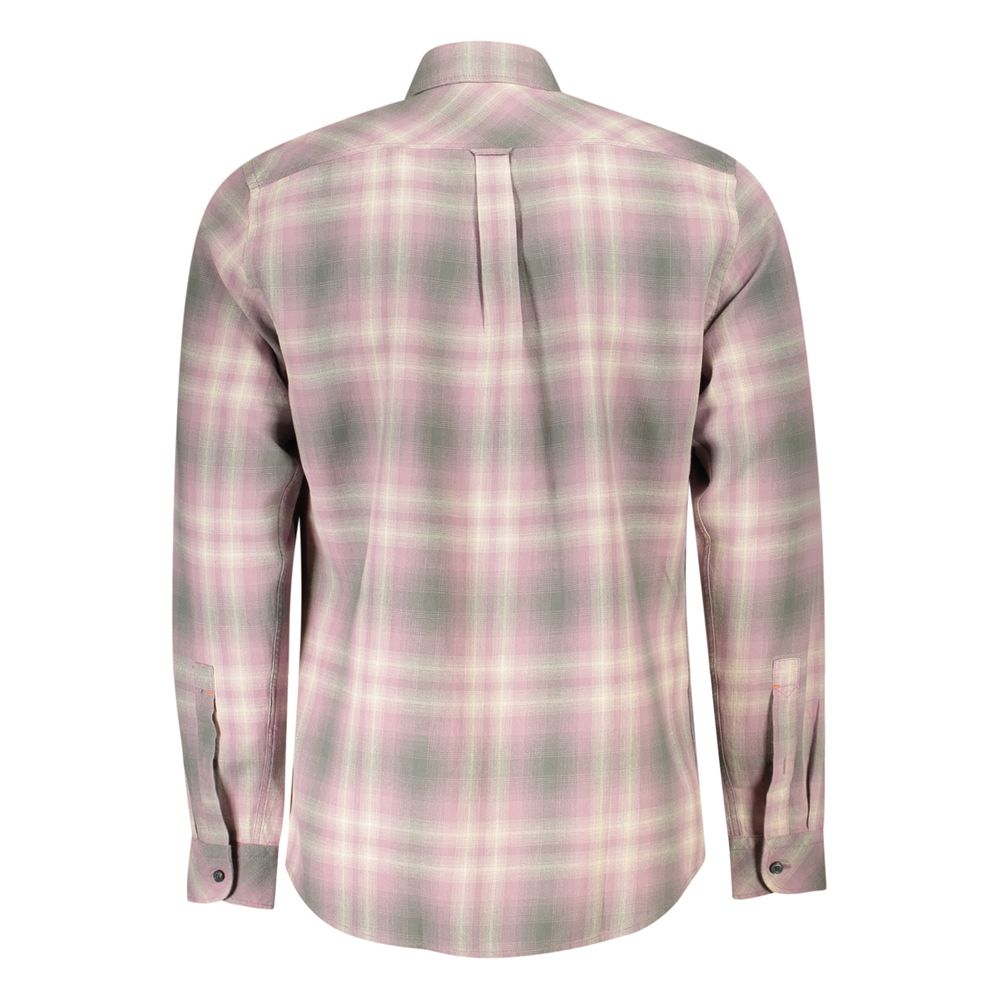 Hugo Boss Pink Cotton Men Shirt Hugo Boss
