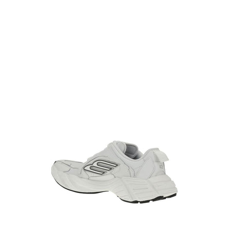 Balenciaga White Calf Leather Bos Taurus Athletic Sneakers Balenciaga
