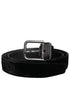 Dolce & Gabbana Black Leather Metal Buckle Classic Belt Dolce & Gabbana
