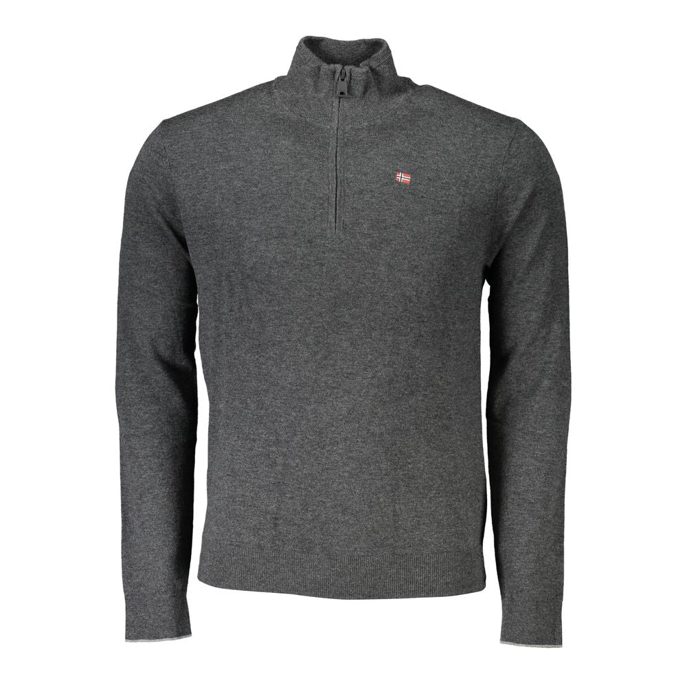 Napapijri Grigio Tessuto Men Sweater Napapijri
