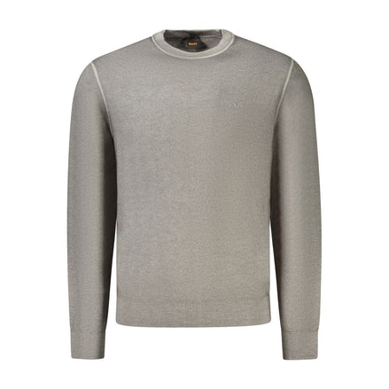 Hugo Boss Gray Wool Mens Sweater Hugo Boss