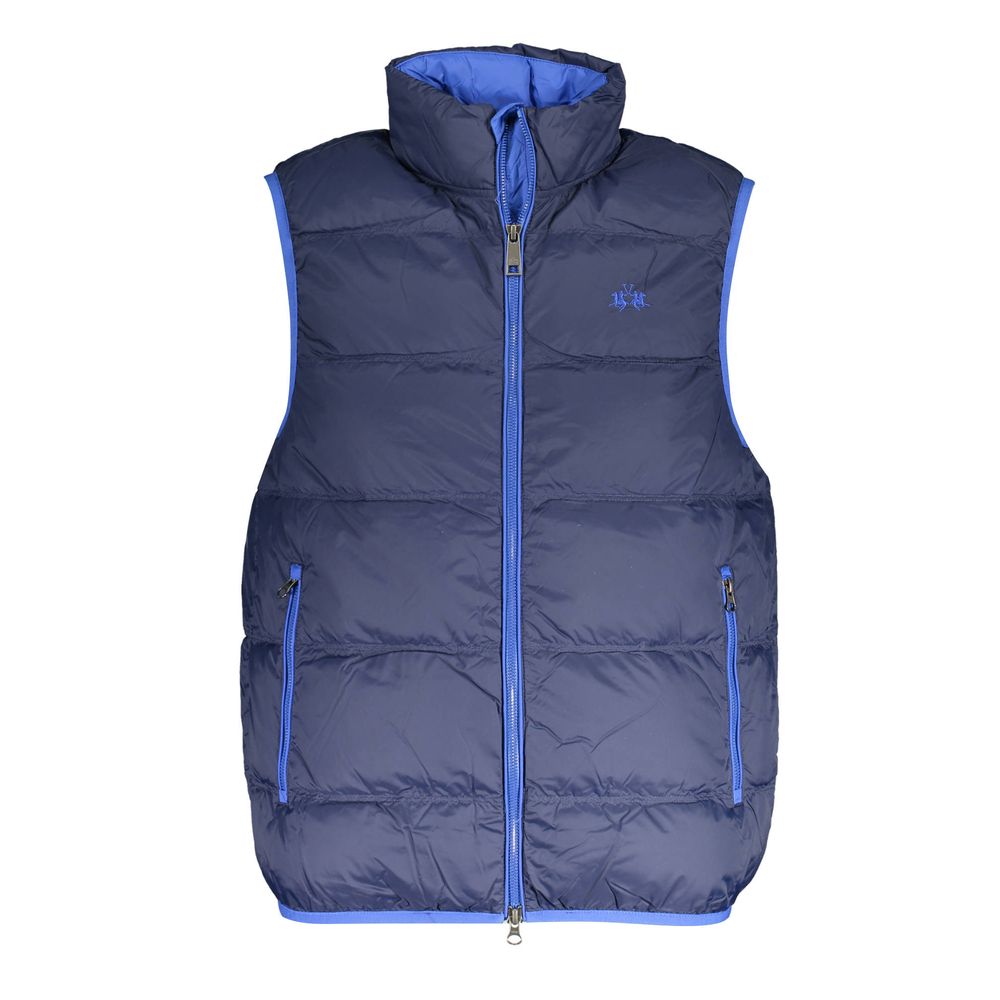 La Martina Blu Polyamide Men's Vest La Martina
