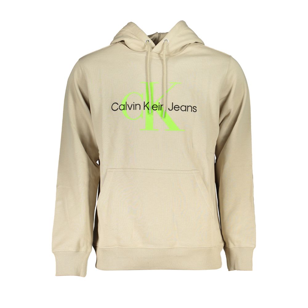 Calvin Klein Beige Cotton Men's Sweatshirt Calvin Klein
