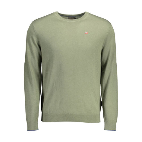 Napapijri Green Wool Men Sweater Napapijri