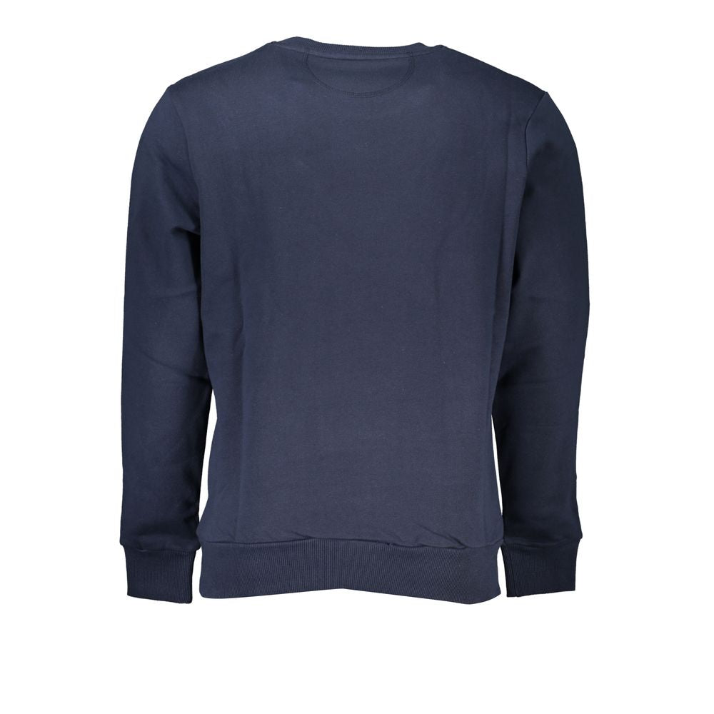 La Martina Blue Cotton Men's Sweatshirt La Martina
