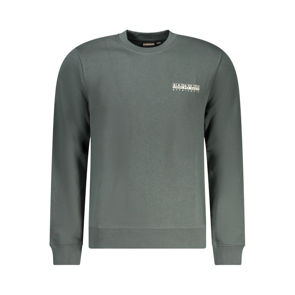 Napapijri Verde Cotton Men Sweatshirt Napapijri