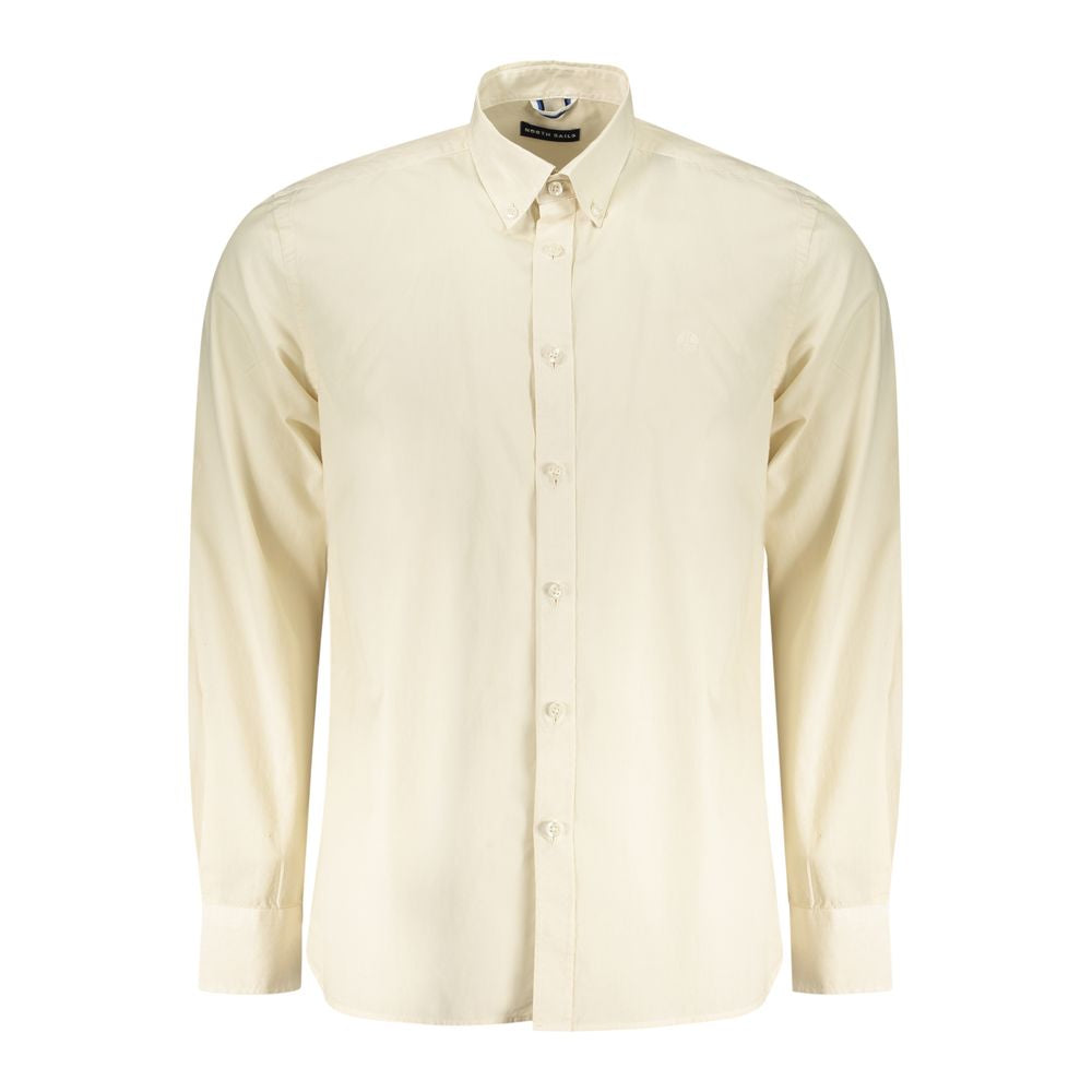 North Sails Beige Cotton Men Shirt North Sails