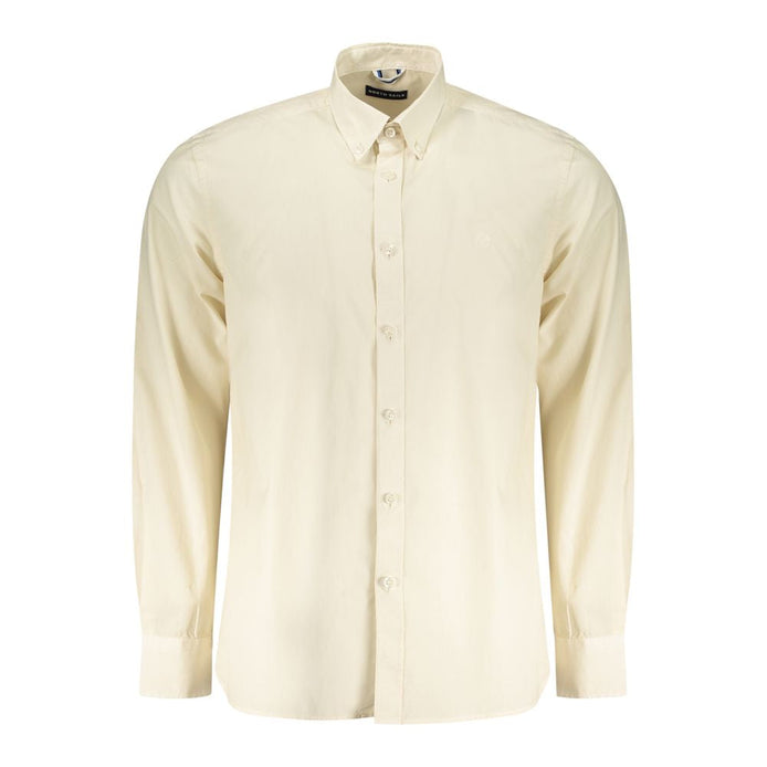 North Sails Beige Cotton Men Shirt North Sails