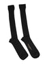 Dolce & Gabbana Black Viscose Logo Over The Calf Socks Dolce & Gabbana