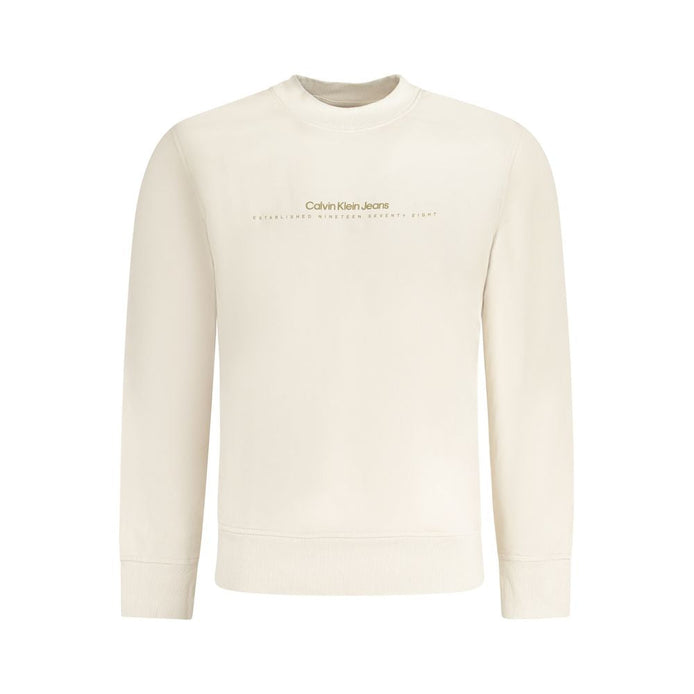 Calvin Klein Beige Cotton Men's Sweatshirt Calvin Klein