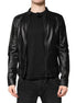 Dolce & Gabbana Black Sheep Leather Biker Full Zip Jacket Dolce & Gabbana