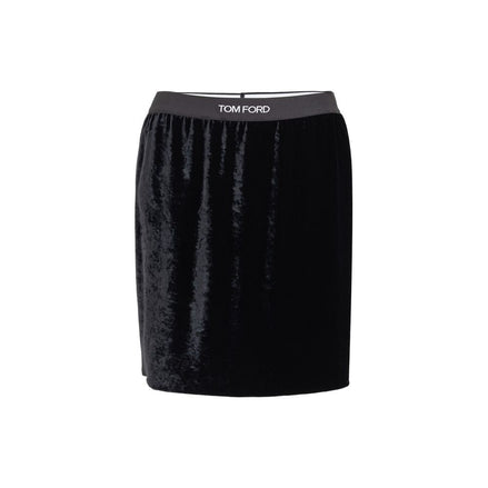Tom Ford Black Viscose Mini Skirt Tom Ford
