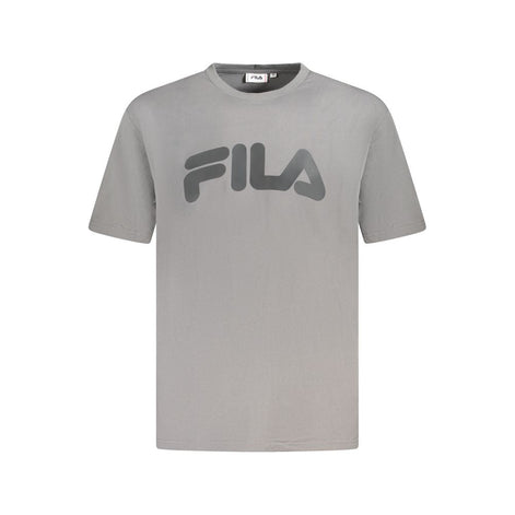 Fila Gray Cotton Men T-Shirt Fila