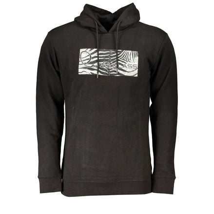Cavalli Class Black Cotton Men's Hooded Sweatshirt Cavalli Class