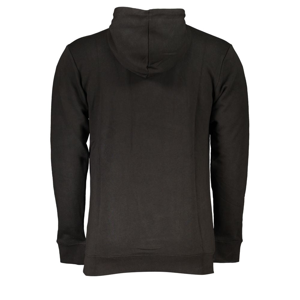 Cavalli Class Black Cotton Men's Hooded Sweatshirt Cavalli Class