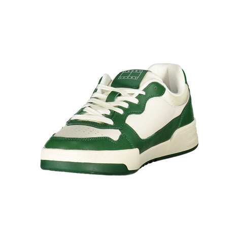 Tommy Hilfiger White Leather Men Sneaker Tommy Hilfiger