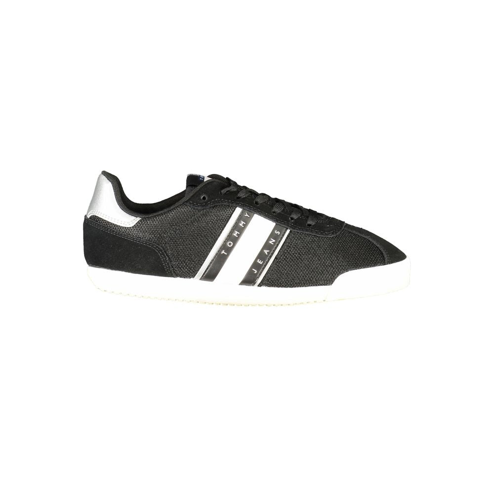 Tommy Hilfiger Black Polyester Women Sneaker Tommy Hilfiger