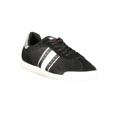Tommy Hilfiger Black Polyester Women Sneaker Tommy Hilfiger