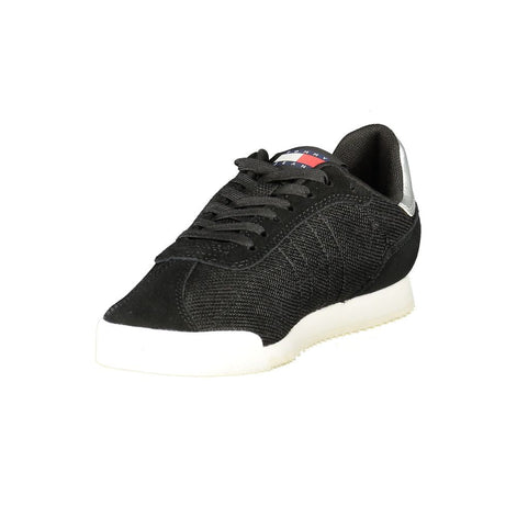 Tommy Hilfiger Black Polyester Women Sneaker Tommy Hilfiger