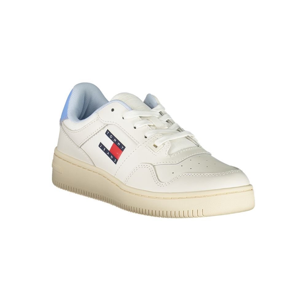 Tommy Hilfiger White Leather Women Sneaker Tommy Hilfiger