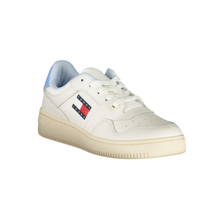 Tommy Hilfiger White Leather Women Sneaker Tommy Hilfiger
