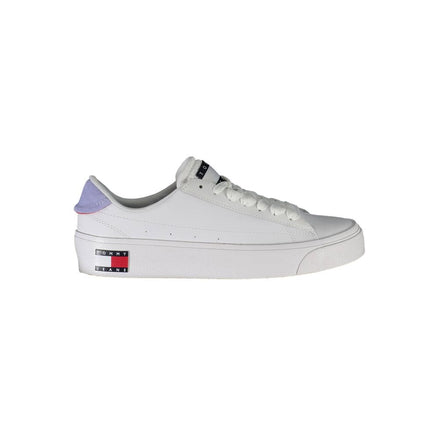 Tommy Hilfiger White Polyester Women Sneaker Tommy Hilfiger