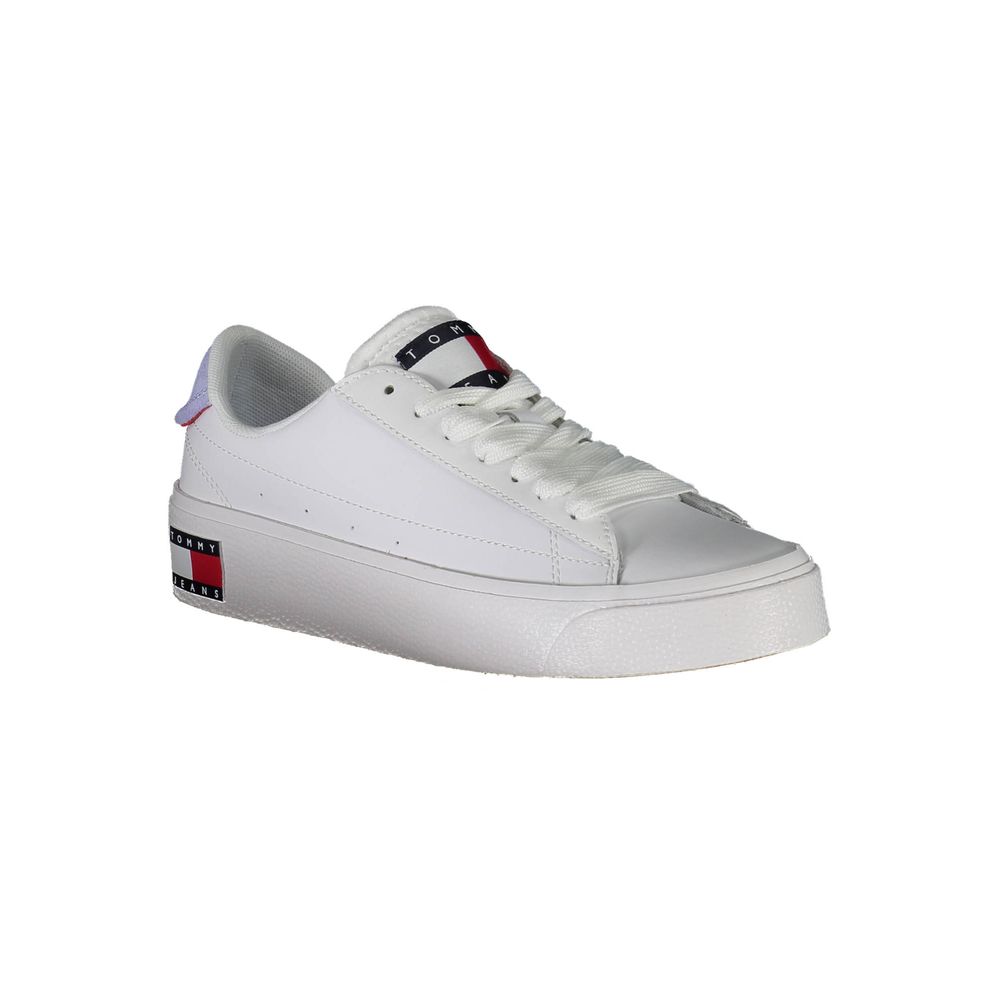 Tommy Hilfiger White Polyester Women Sneaker Tommy Hilfiger