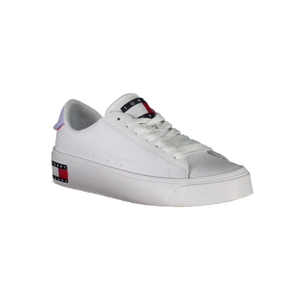 Tommy Hilfiger White Polyester Women Sneaker Tommy Hilfiger