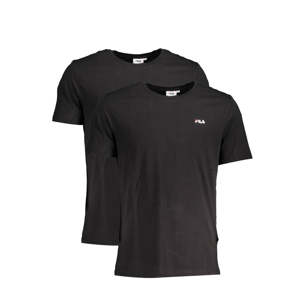 Fila Black Cotton T-Shirt Fila