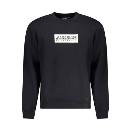 Napapijri Black Cotton Men Sweatshirt Napapijri