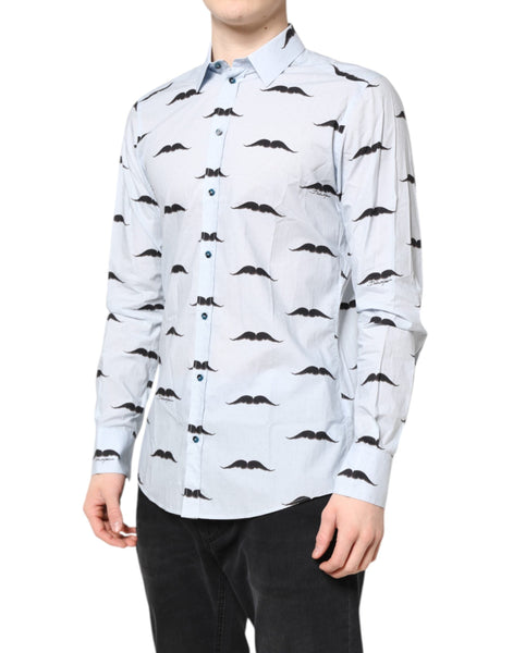 Dolce & Gabbana Light Blue Cotton MARTINI Formal Dress Shirt Dolce & Gabbana