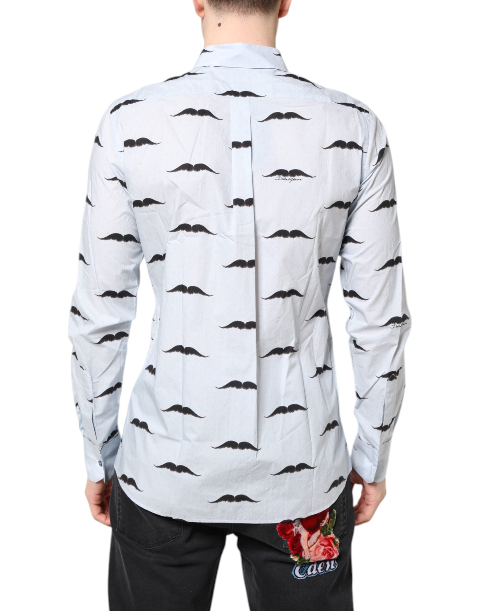 Dolce & Gabbana Light Blue Cotton MARTINI Formal Dress Shirt Dolce & Gabbana