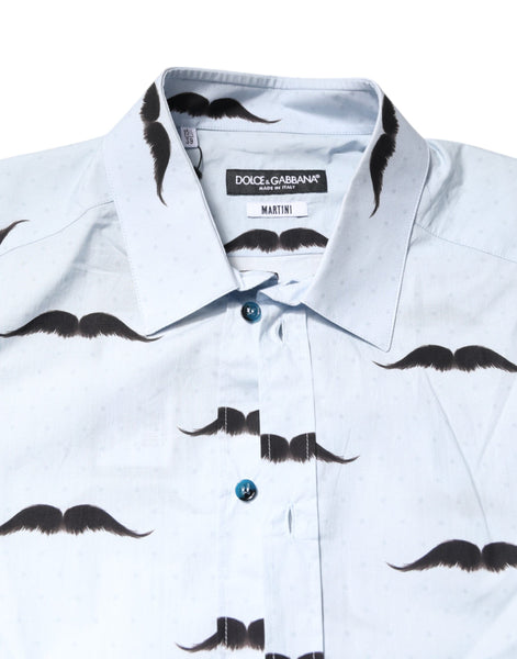 Dolce & Gabbana Light Blue Cotton MARTINI Formal Dress Shirt Dolce & Gabbana