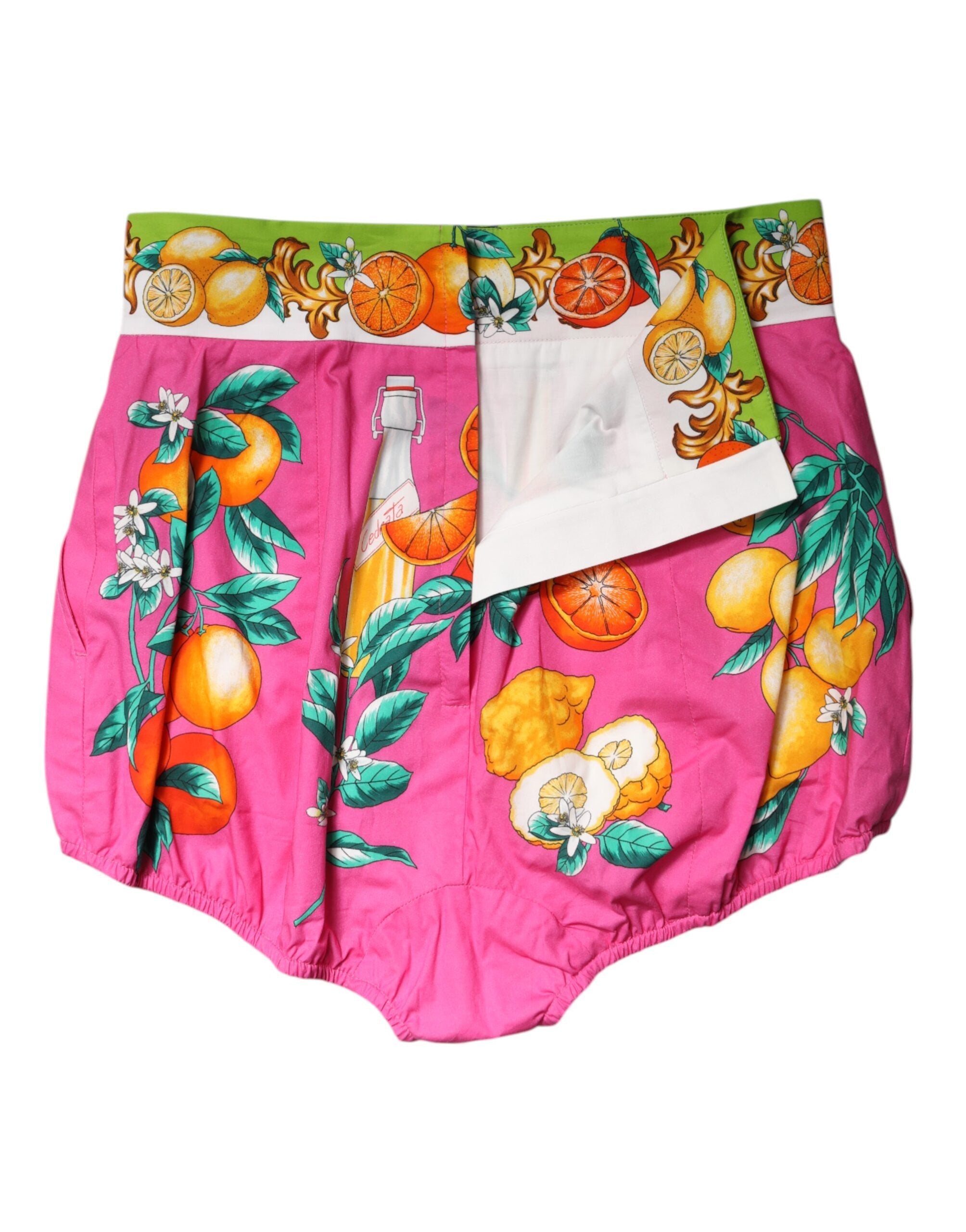 Dolce & Gabbana Pink Printed High Waist Hot Pants Shorts Dolce & Gabbana