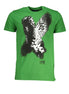 Cavalli Class Verde Cotton Men T-Shirt Cavalli Class