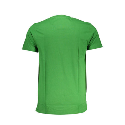 Cavalli Class Verde Cotton Men T-Shirt Cavalli Class