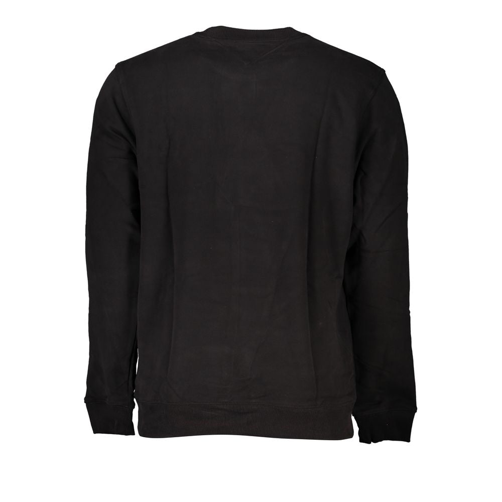 Tommy Hilfiger Black Cotton Men Sweater Tommy Hilfiger