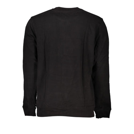 Tommy Hilfiger Black Cotton Men Sweater Tommy Hilfiger
