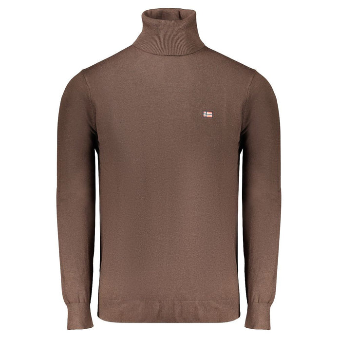 Norway 1963 Brown Polyester Turtleneck Norway 1963