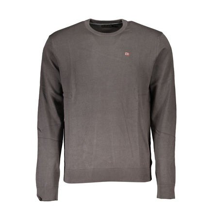 Napapijri Grigio Cotton Men Sweater Napapijri