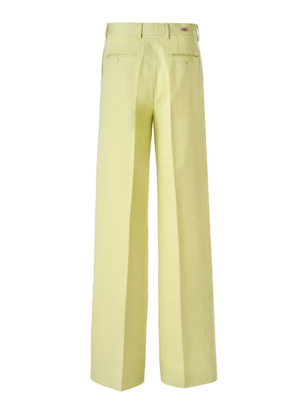 Gucci Lime Yellow Polyester Pants Gucci