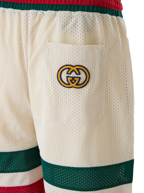 Gucci Cream polyester  Logo Shorts Gucci