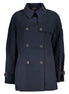 Tommy Hilfiger Blue Cotton Women's Trench Coat Tommy Hilfiger