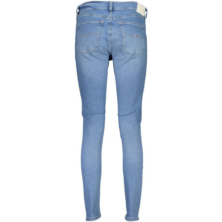 Tommy Hilfiger Blue Cotton Women Skinny Jean Tommy Hilfiger