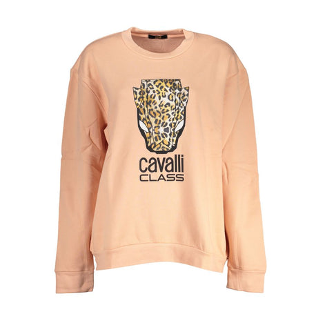 Cavalli Class Rosa Polyester Women Sweatshirt Cavalli Class