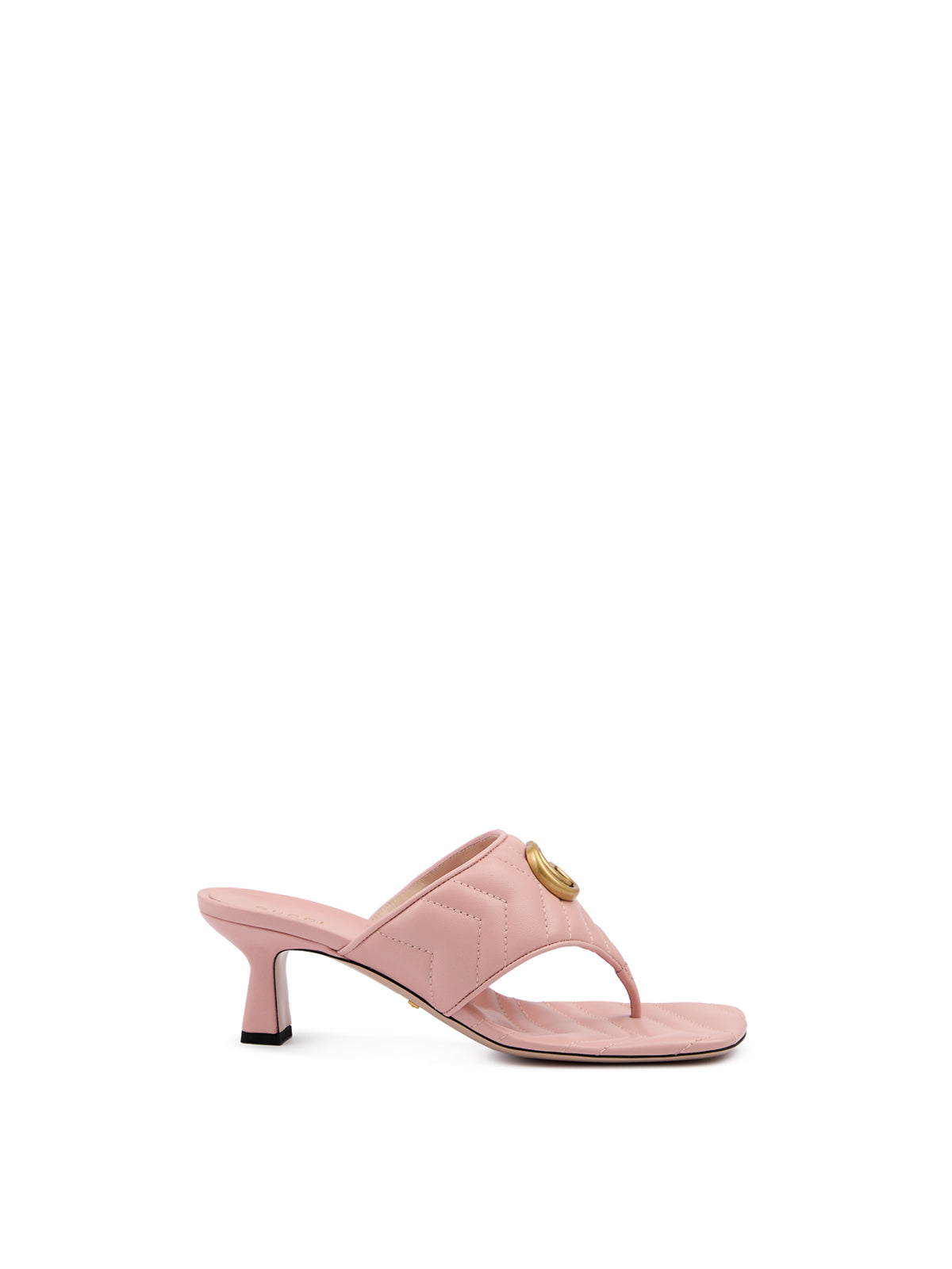 Gucci Mystic Pink Nappa Charlotte Leather Sandals Gucci