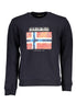 Napapijri Blue Cotton Men Sweater Napapijri